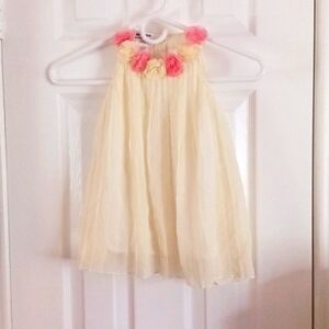 Blueberi Boulevard Light Yellow Chiffon Dress